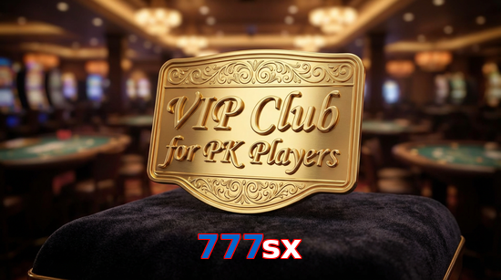 Main screen of 777Sx vip page for PK players